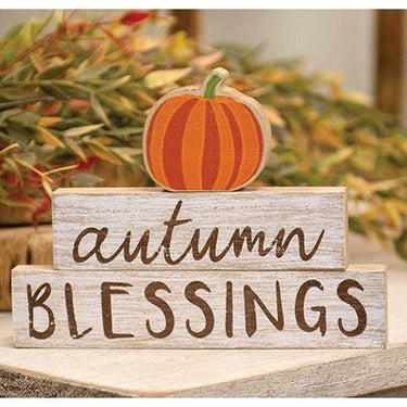 3 Set Autumn Blessings Pumpkin Stackers - The Fox Decor